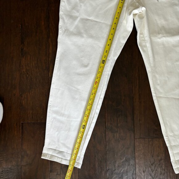 Judy Blue Womens High Waist Double Rolled Ivory Drawstring Joggers/Jeans Sz 20W - Picture 11 of 15